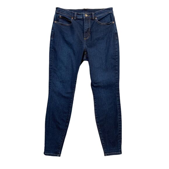 Duluth Trading Jeans Womens 8 Short Denim 27 Inch Inseam Mid Rise Skinny Ankle - Picture 1 of 13